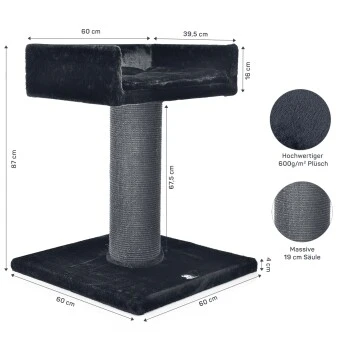 Canadian Cat Company Kratzbaum Residenz Anthrazit 8 Canadian Cat Company Kratzbaum Residenz Anthrazit – Bild 8