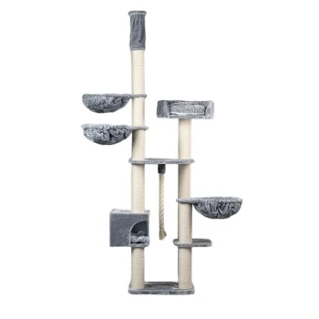 RHR Quality Kratzbaum Catdream De Luxe Hellgrau 1 RHR Quality Kratzbaum Catdream De Luxe Hellgrau